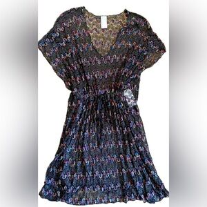 Time & Tru Multicolor Patterned Swim Coverup. NWT. Women’s Size Small (4-6)